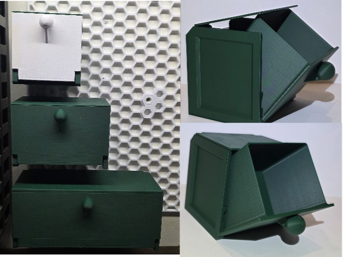 Tilt box 100H series - wall mount - screw or HSW