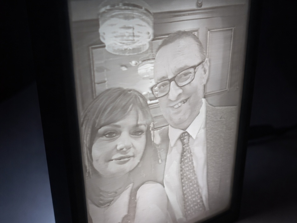 LED Lithophane Frame – Dual Diffuser (135x100)