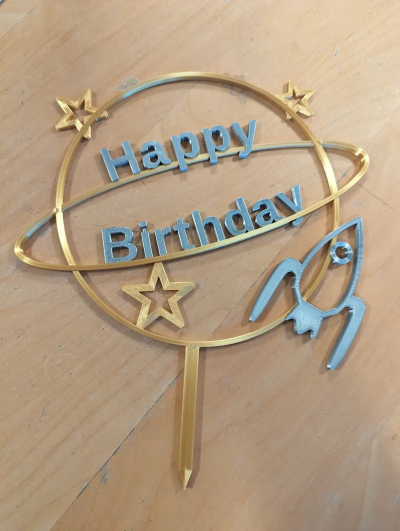 Cake Topper - Space