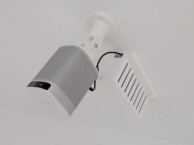 Fixation plafond alimentation électrique