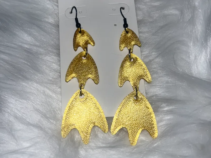 duck footprint  keychain or earring set