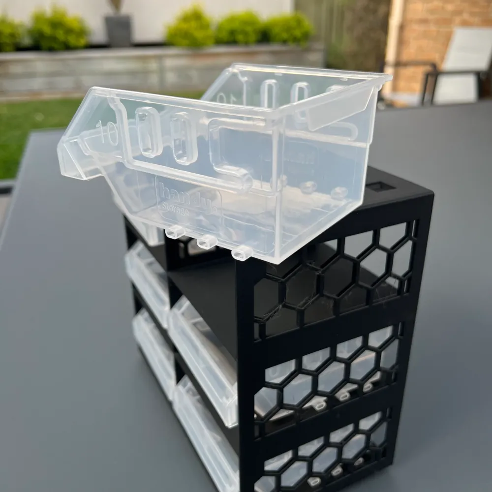 Storage rack for Handy #10 storage bins (stackable) by Every Day Counts ...
