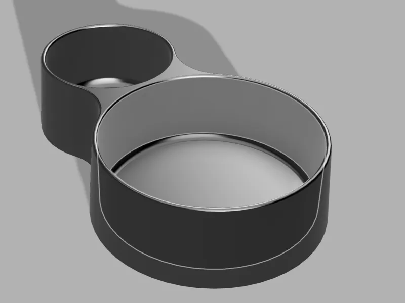 Dual Drink Holder – Desk Tray for Cans & Mugs