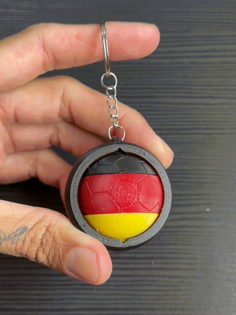Chaveiro giratorio Alemanha V2 Multicor