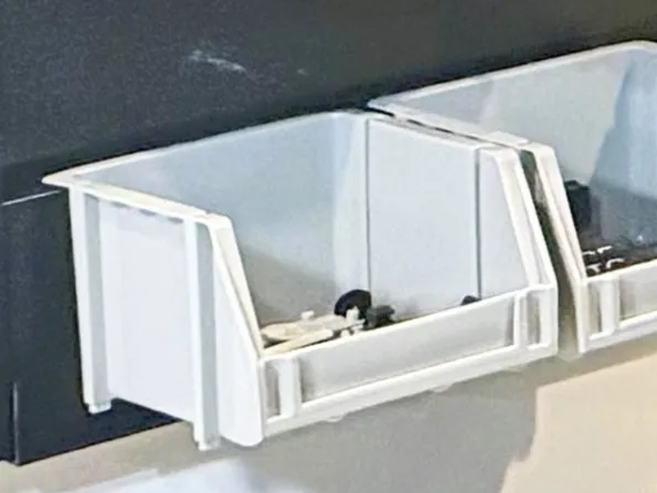 Slat Wall Parts Bin Bracket