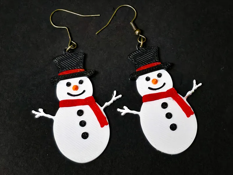 Frost Snowman Earings 