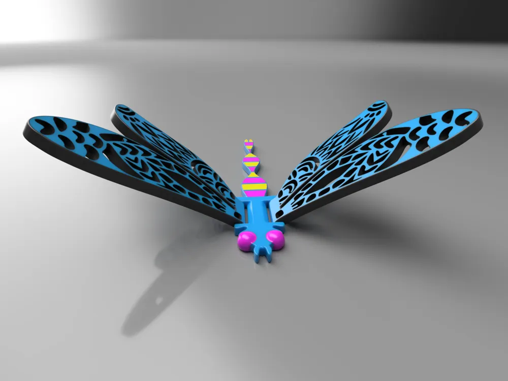 Articulated Dragonfly - Free 3D Print Model - MakerWorld