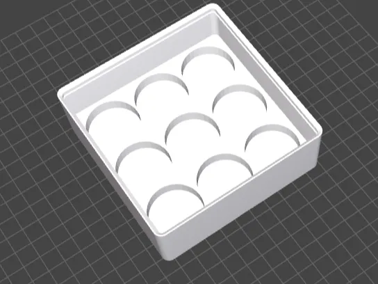 Gridfinity cup with customizable hole grid
