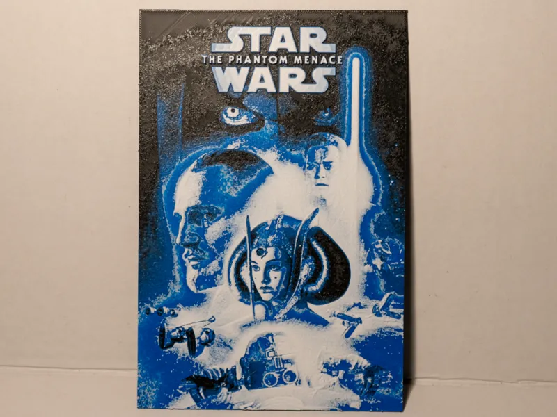 Star Wars The Phantom Menace Hueforge Poster