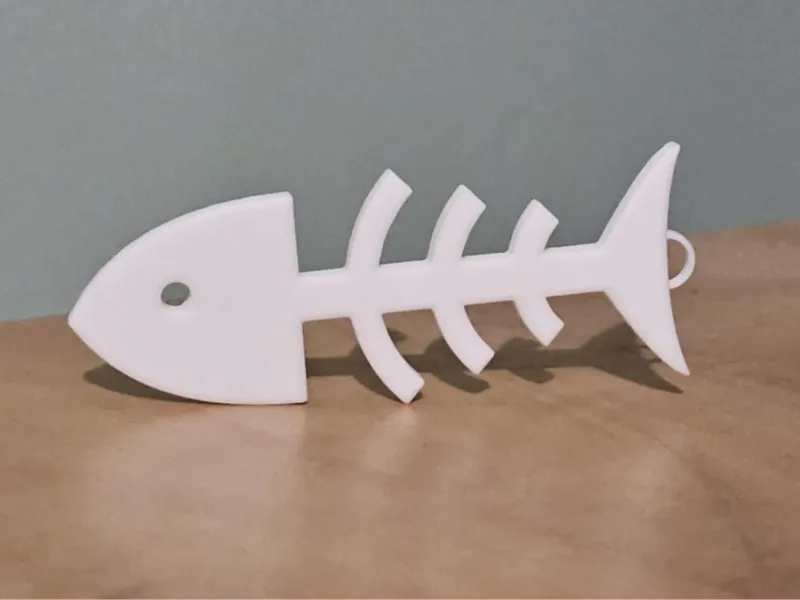 Fish Bone Keychain