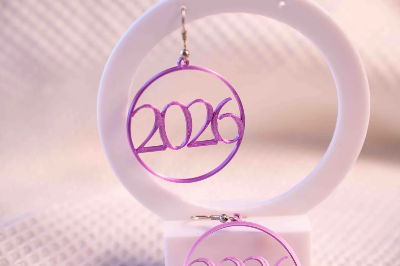 Silvester Ohrringe 2026 Frohes neues Jahr view 4