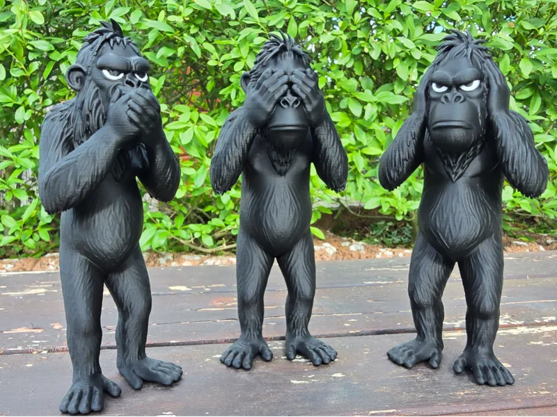 Drei Weise Affen – 3 Größen Set