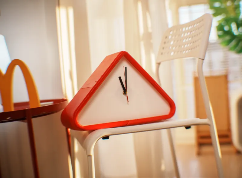 Triangle Clock 三角装饰双面时钟