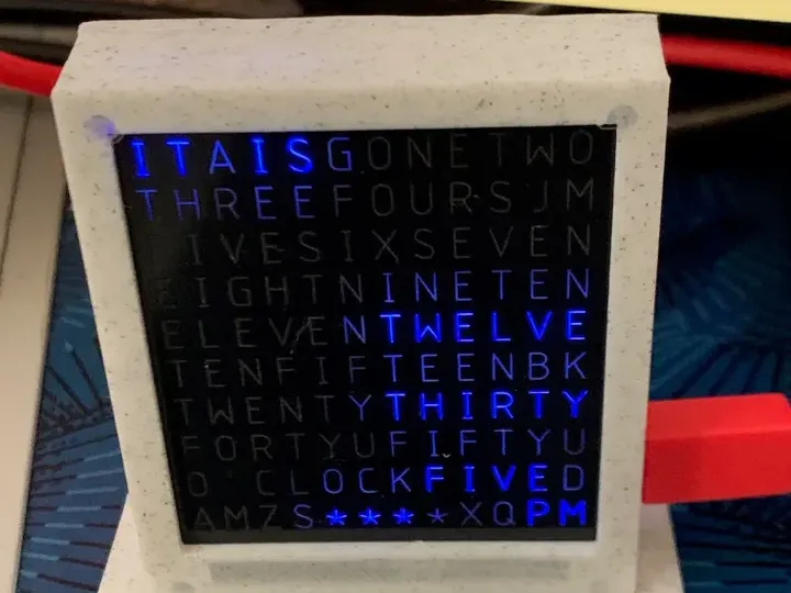 Small Word Clock Case