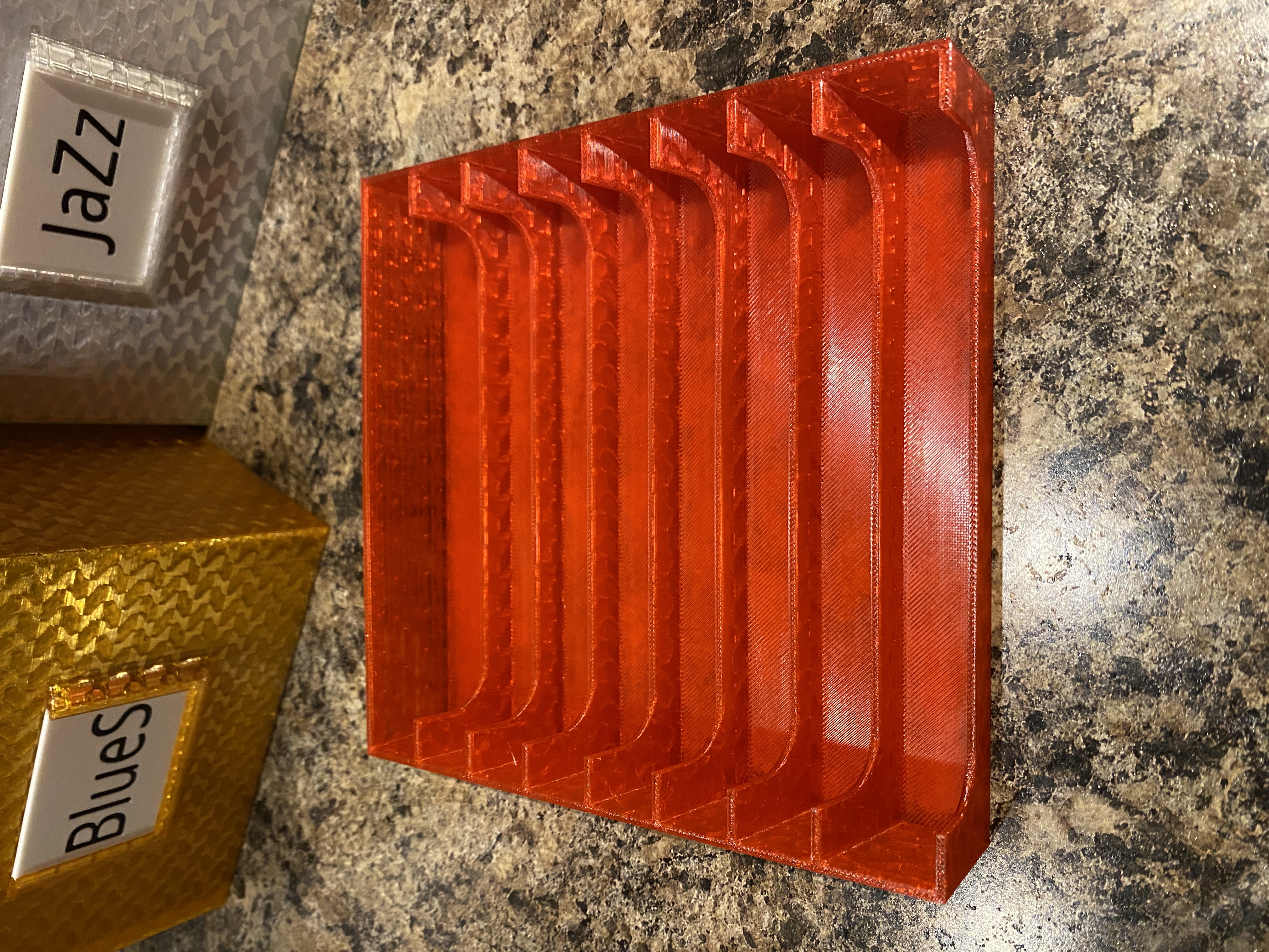 Miniatura 4 do modelo 3D CD Stacking Browser Bin Storage Case