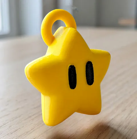 Super Mario Bros Star Keychain view 4