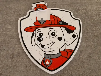 Paw Patrol Marshall puzzle - 4 colors - 22 pcs.