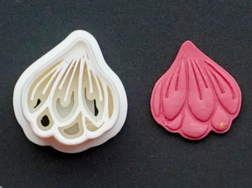 Flower Bud Polymer Clay Cutter Earrings Necklace