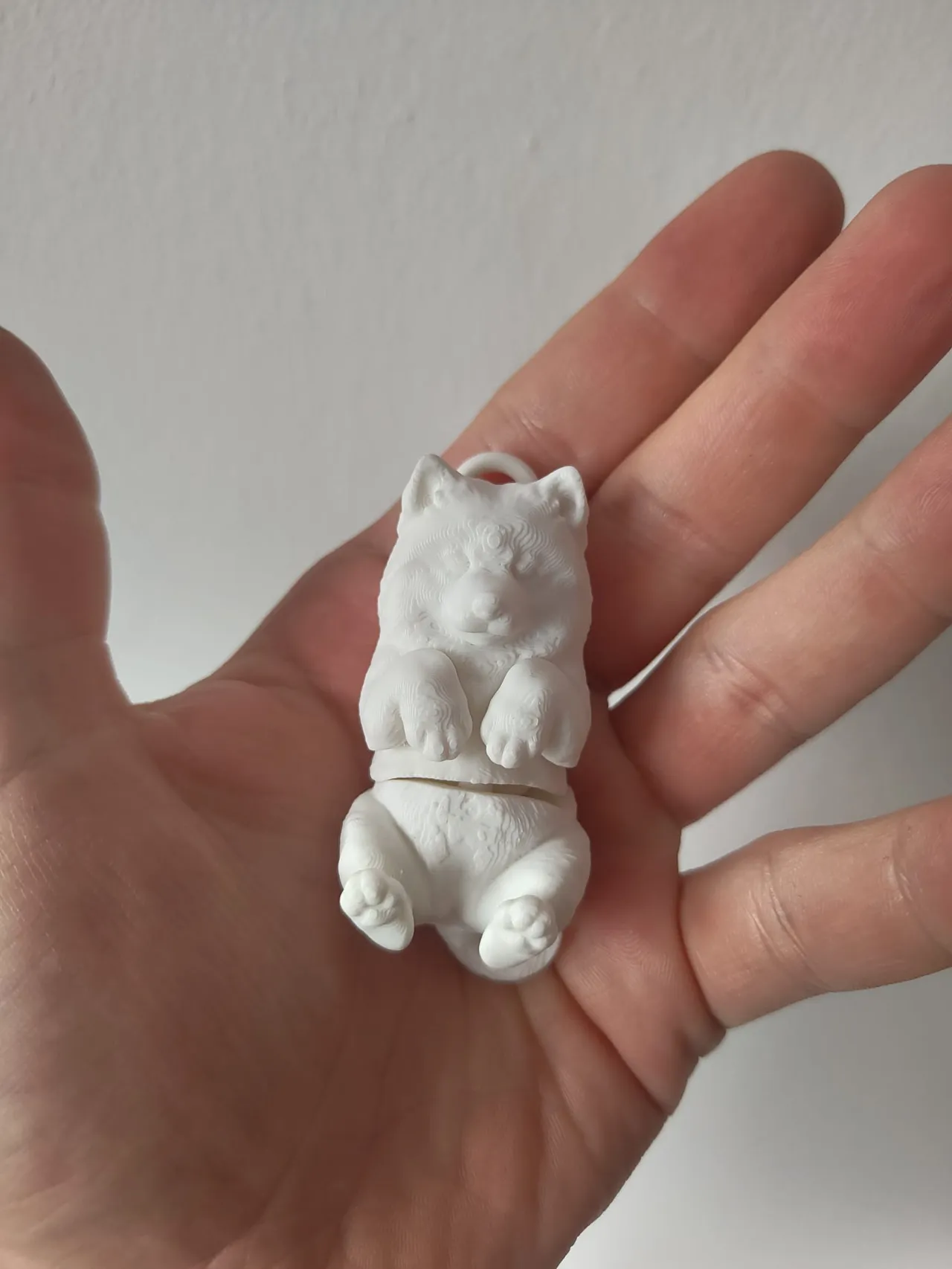 Samoyed Dog Keychain – Articulated Flexi Toy Cute view 4