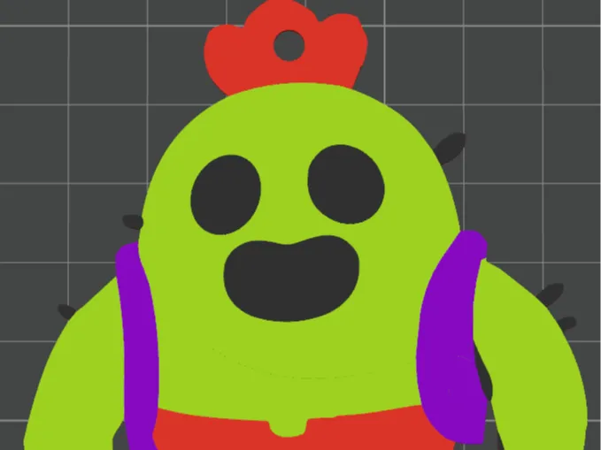 BrawlStars Spike Keychain