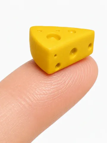 Figura decorativa: Mini Food Icon Series - #46 Cheese Wedge — vista de referencia 2