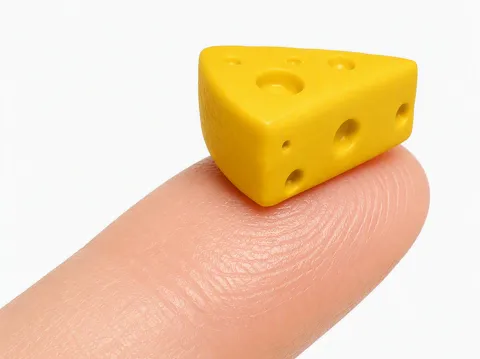 Figura decorativa: Mini Food Icon Series - #46 Cheese Wedge — referencia de MakerWorld