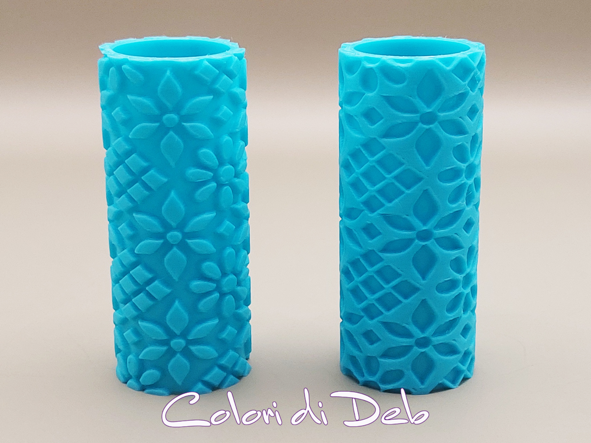 Texture rollers Quadretti e petali pos e neg