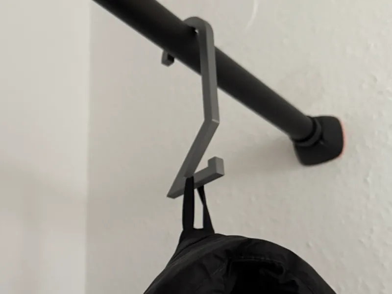 Hook for clothes rail