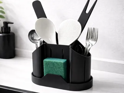 Cutlery and sponge drainer modern