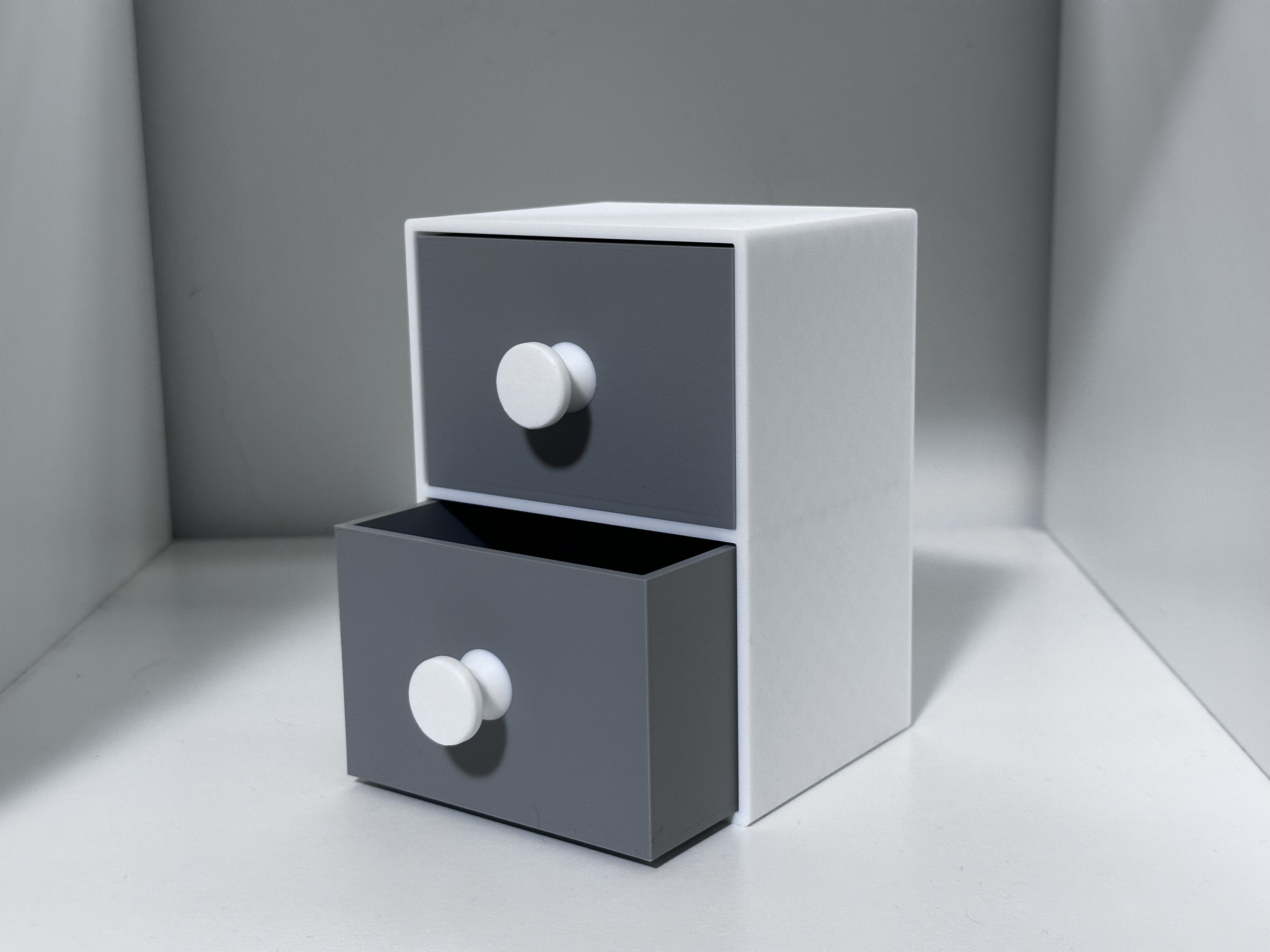 Miniatura 2 do modelo 3D 桌面小物收納盒(Simple Desktop Mini Drawer)