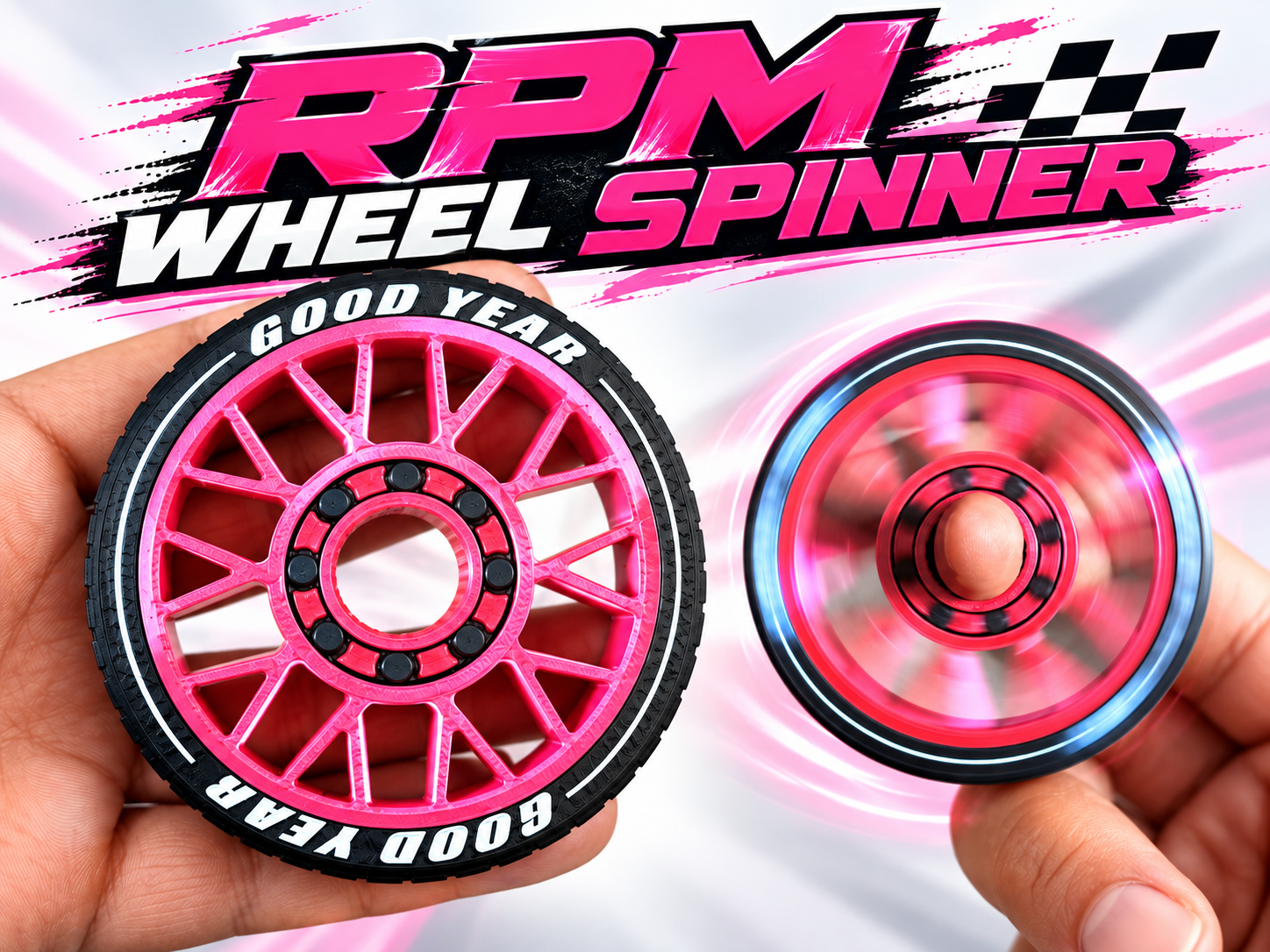 RPM Wheel Spinner –  Fidget Spinner 3D model