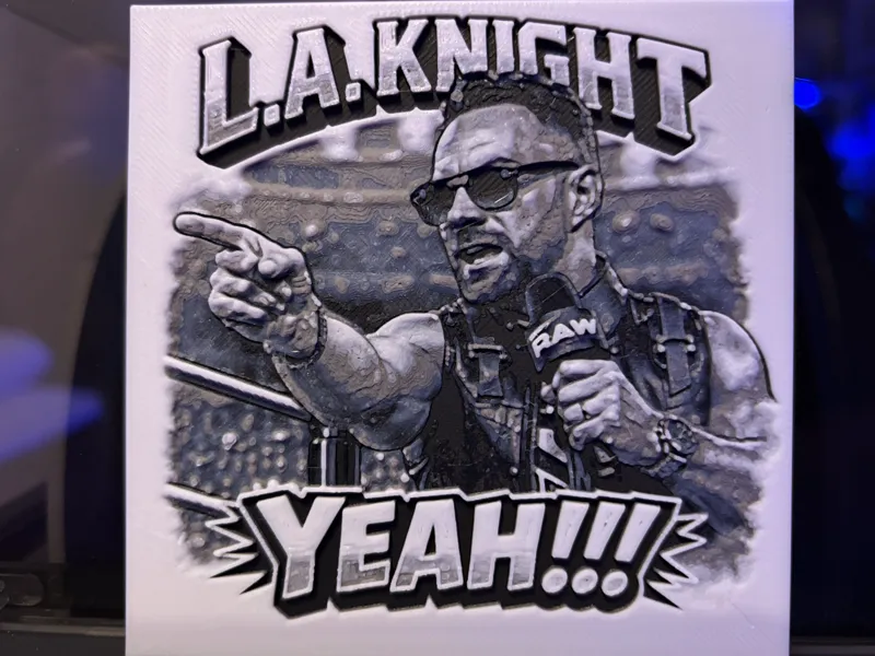 L.A. Knight YEAH!!! WWE Hueforge