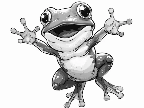 Hueforge Happy Tree Frog