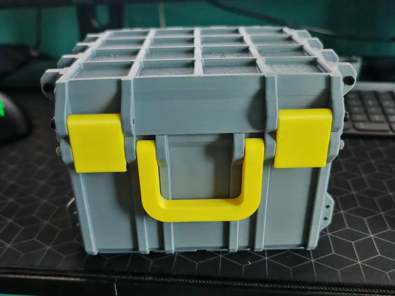Full stackable gridfinity box 18x13cm