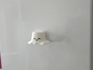 Melted Marshmallows-refrigerator ornament
