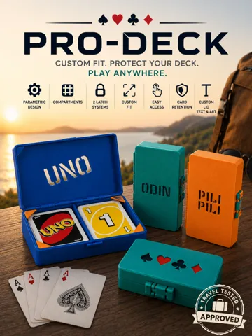 Caja o estuche: Parametric Playing Card Box - Custom Deck size — vista de referencia 2