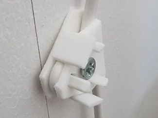 Cable strain relief wall mount