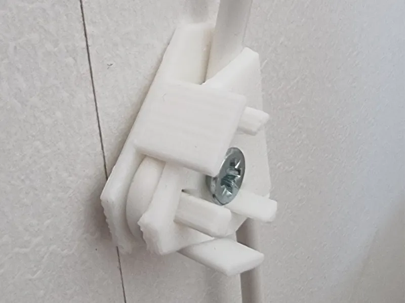 Cable strain relief wall mount