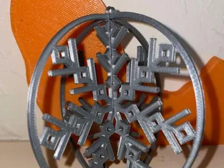 3D Snowflake Christmas Tree Decoration