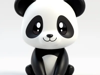 Tiny, cute panda