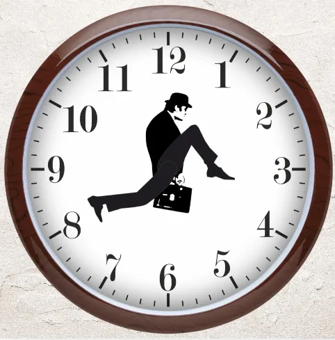 Hands for silly walk clock