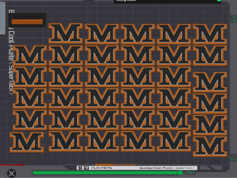 "M" Middletown Keychain