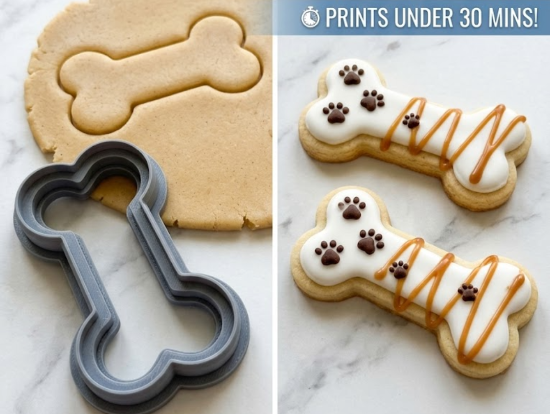 Imprint Dog Bone Cookie Cutter - Under 10g 