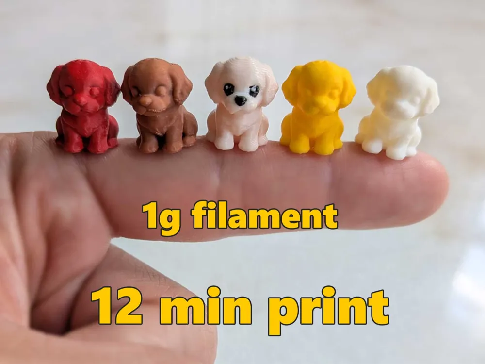 Accesorio para filamento: Small Tiny Mini Micro Cavoodle. Referencia del modelo original.