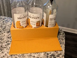 3 bottle syrup holder