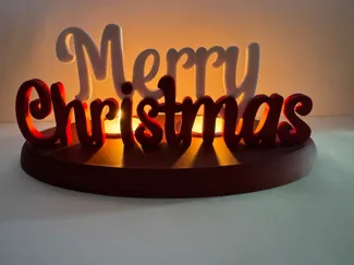 Teelicht Merry Christmas