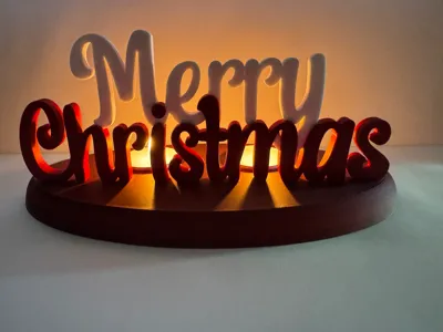 Teelicht Merry Christmas