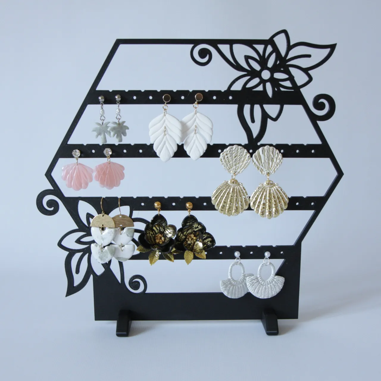 Floral Earring Display Stand view 3