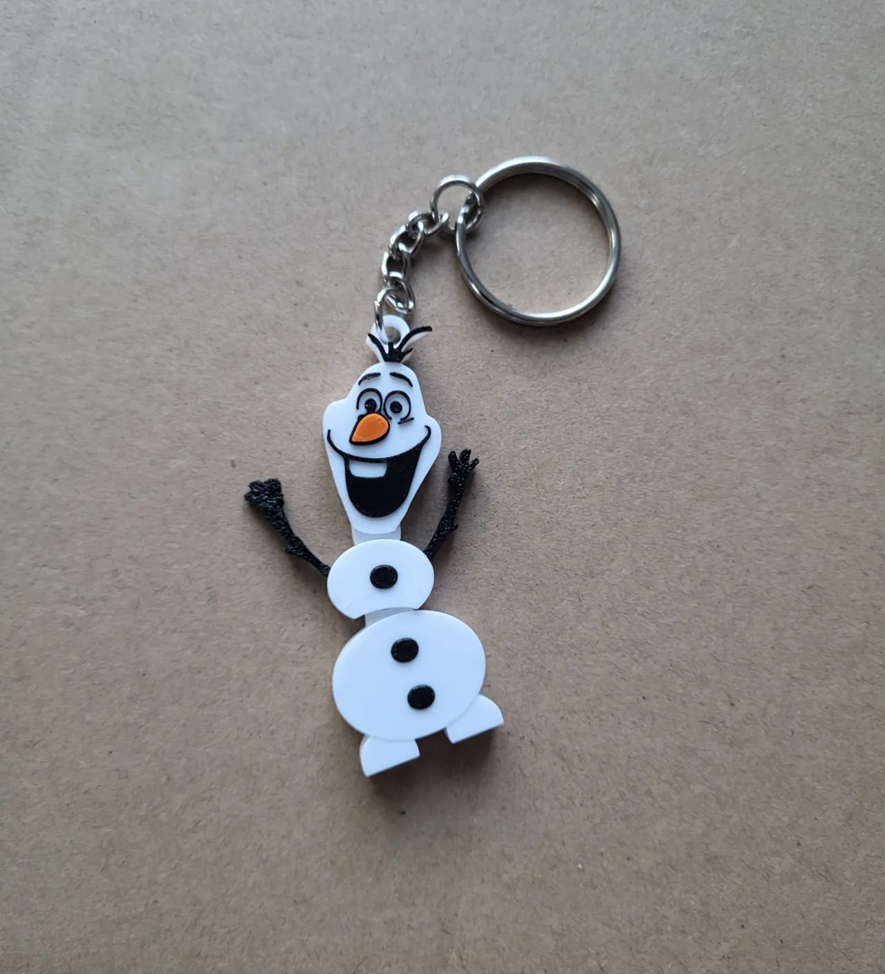 olaf articulated xmas earrings and keyring view 4