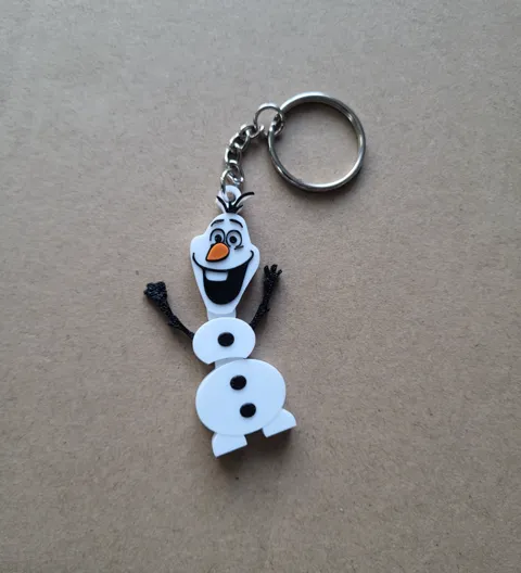 olaf articulated xmas earrings and keyring view 4